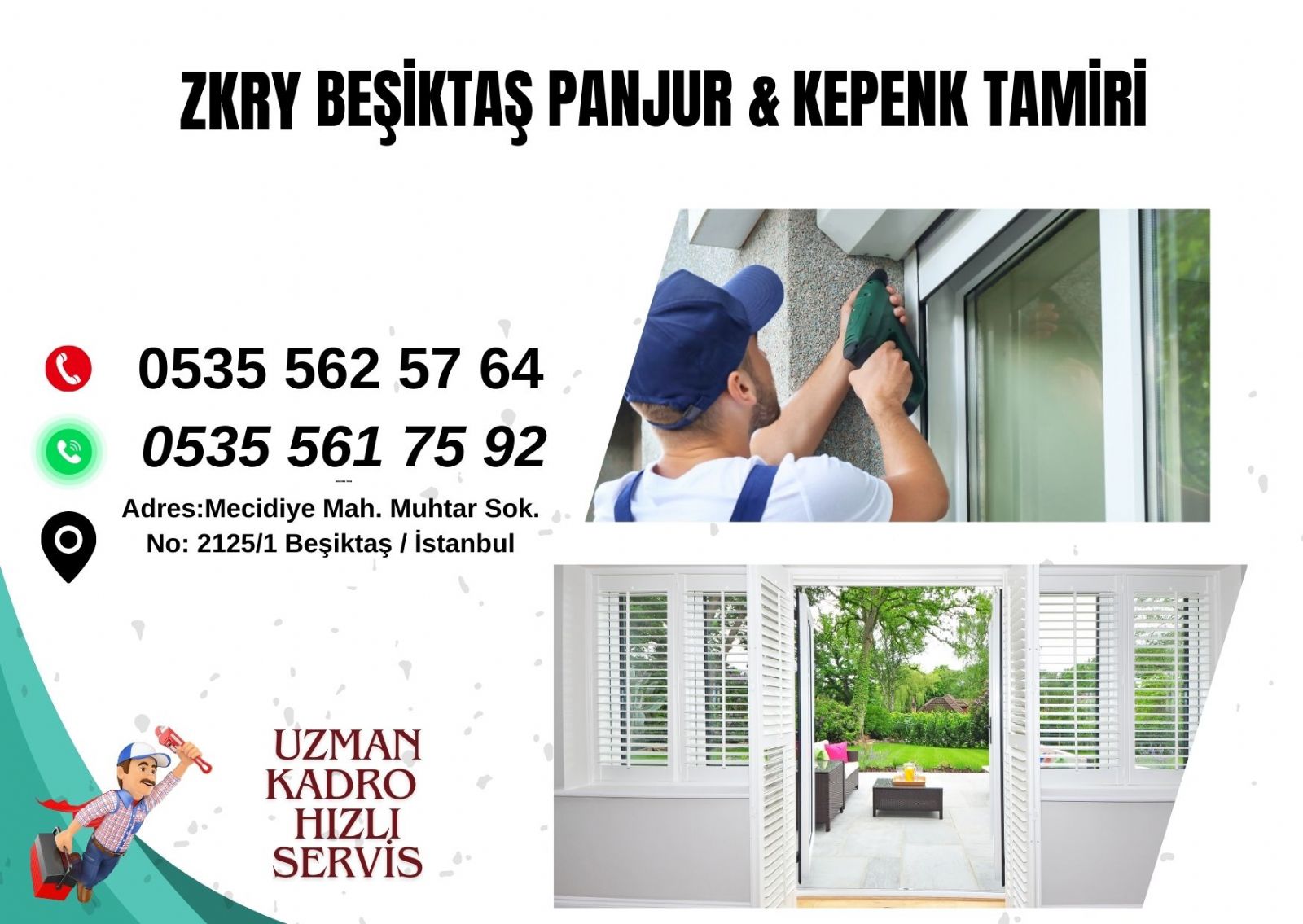 Beşiktaş Kepenk ve Panjur Tamiri